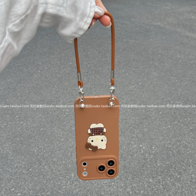 卡通KT猫咪公仔适用于小米17promax/15pro手机壳note15/14/13可手拎红米k90全包硅胶k80高级小公仔turbo5个性