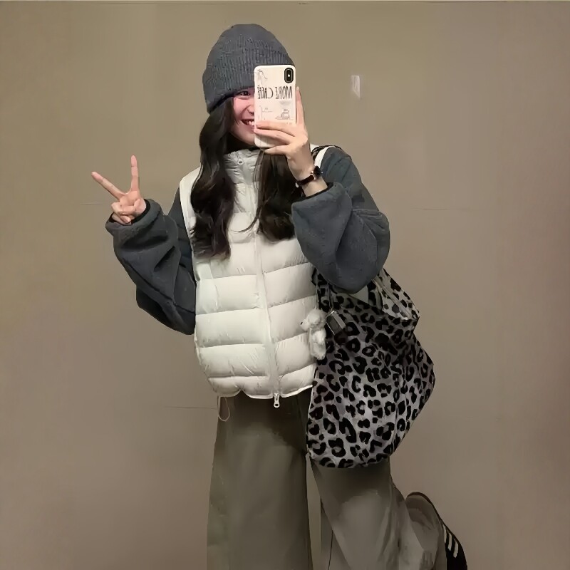 秋冬棉马甲小个子排骨坎肩棉马夹