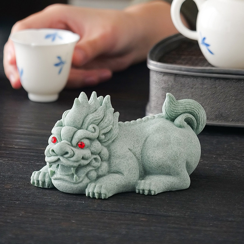 创意招财貔貅摆件精品可养麒麟茶宠茶盘饰品桌面茶玩装饰茶道配件,家居饰品,桌面摆件,淘宝优惠券,粉丝福利购,淘宝优惠卷
