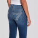女装 大码 Stretchy Mid Fla 亚马逊修身 Rise 弹力中腰微喇叭牛仔裤