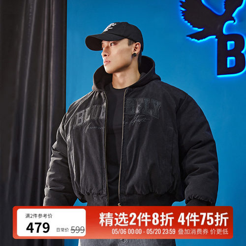 BLUESFLY夹克外套棉服男加厚连帽