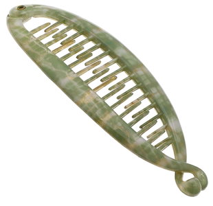 美国代购Camila Paris法国发夹醋酸绿色香蕉夹盘发马尾夹法式玳瑁