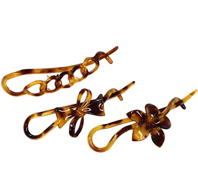 Parcelona法式风花朵马尾夹