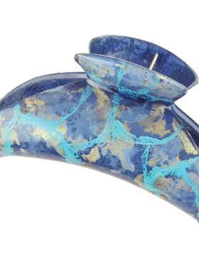 美国代购Camila Paris法国发夹醋酸蓝色抓夹法式发饰10CM新盘发夏