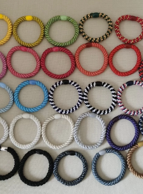 新款美国代购L.Erickson手工弹力发圈发绳头绳女限量版单根现货