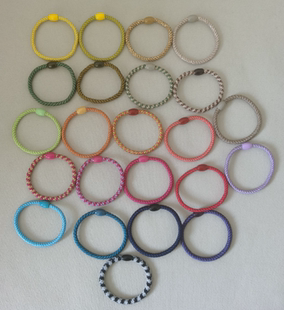 美国代购 L.Erickson手工弹力发圈发绳头绳单根女彩色马尾多色细款