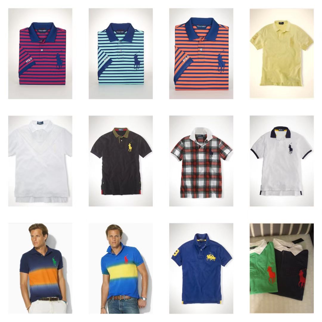 RLPOLO衫高尔夫短袖双大马标