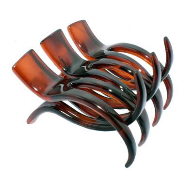 法国醋酸象牙白撞色中号抓夹