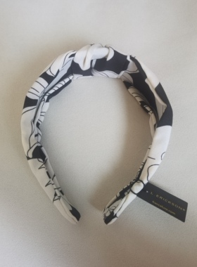 L. Erickson美国代购进口黑白高颅顶发带碎发宽发箍盘发发卡法式