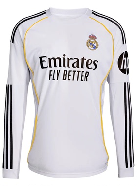 25/26 Real Madrid  home long Soccer Jersey Football T-Shirts