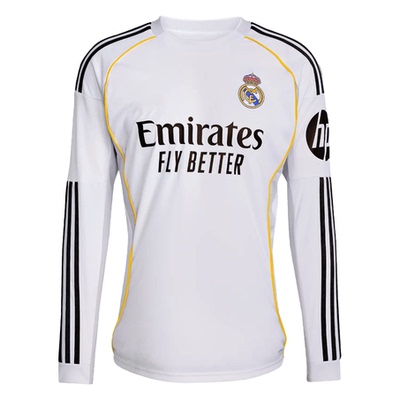 25/26 Real Madrid  home long Soccer Jersey Football T-Shirts