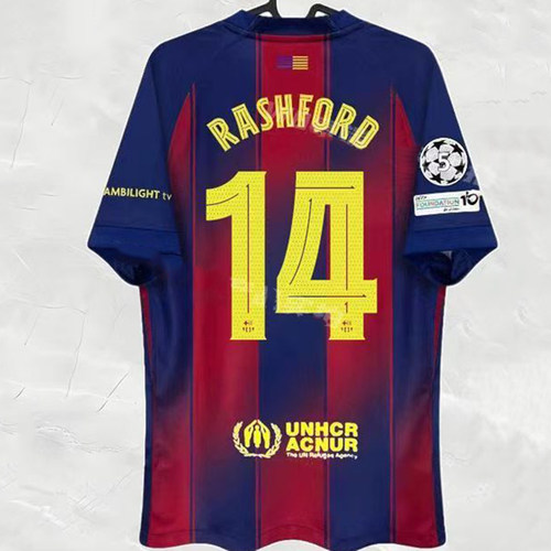 2025-26 Barcelona lamine Yamal  RASHFORD GAVI Classic Jersey