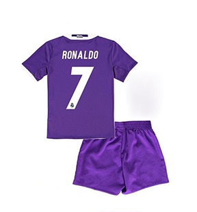 Retro 16 17 Real Madrid RONALDO BALE Kids kit Classic Jersey