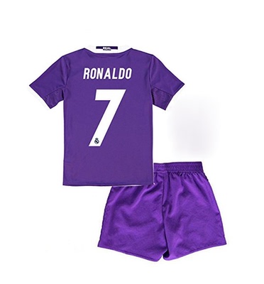 Retro 16 17 Real Madrid RONALDO BALE Kids kit Classic Jersey