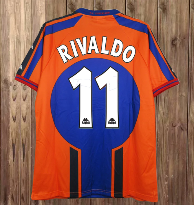 97 98 Retro away Barcelona GUARDIOLA RONALDO Soccer Jersey