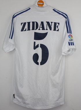 01 02  Zidane Real Madrid jersey Retro Raul soccer jersey