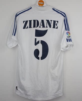 01 02  Zidane Real Madrid jersey Retro Raul soccer jersey