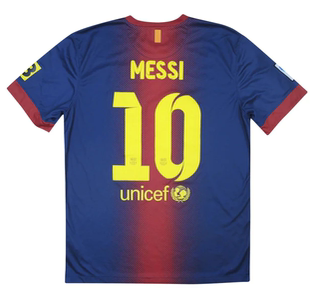 Retro12 13 Barcelona XAVI A.INIESTA MESSI Classic Jersey