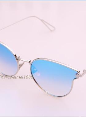 圆脸韩版个性风明星款复古太阳镜