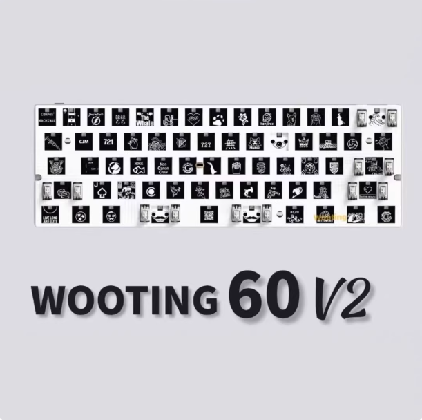Wooting60heV2 PCB module满改电竞磁轴键盘游戏8khz回报瓦罗兰特