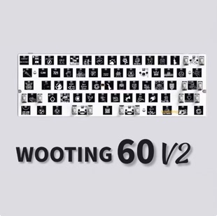 Wooting60heV2 PCB module满改电竞磁轴键盘游戏8khz回报瓦罗兰特