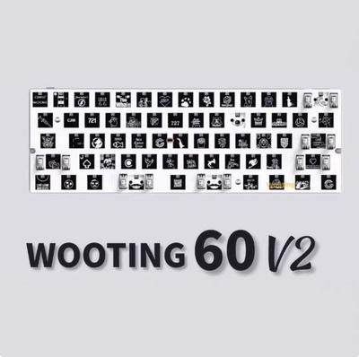 Wooting60heV2 PCB module满改电竞磁轴键盘游戏8khz回报瓦罗兰特