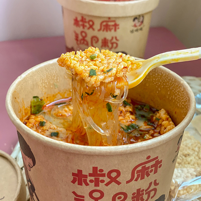 味哒哒椒麻锅巴粉骨汤红薯酸辣粉