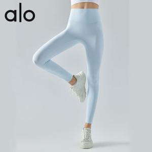 Alo yoga瑜伽长裤女春夏2025新款欧美健身裤跑步训练运动裤吸汗