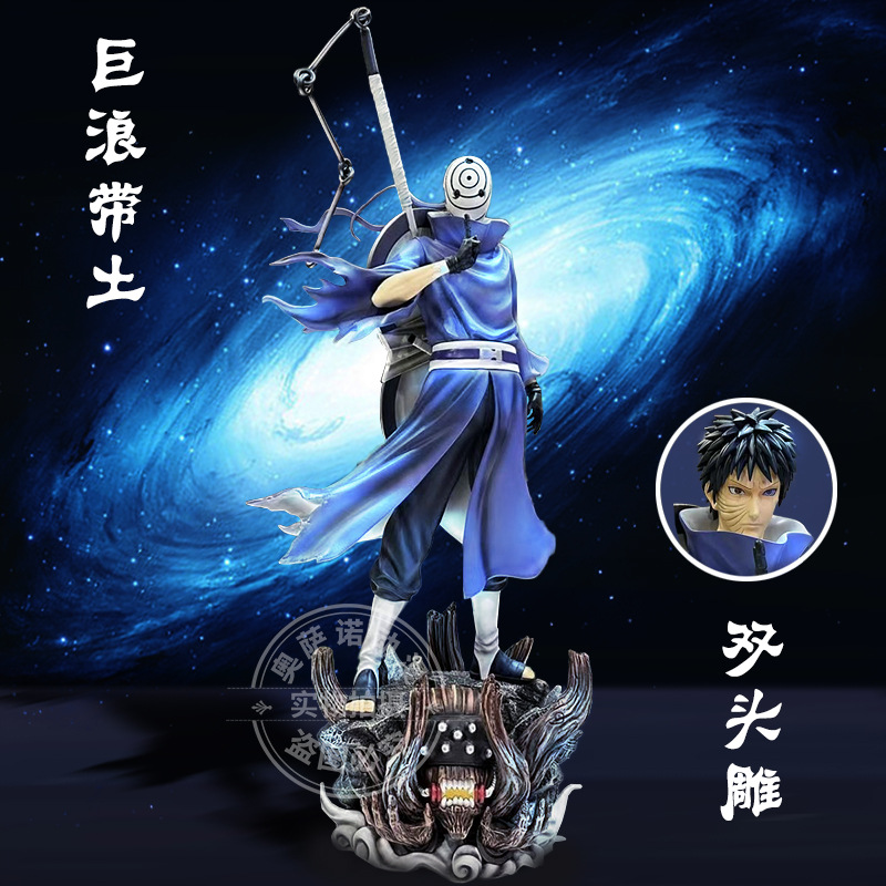 火影忍者优质gk现货studio巨浪带土双头雕gk手办动漫模型摆件