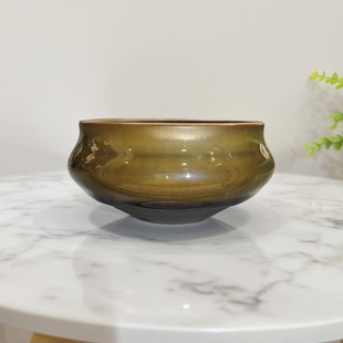 茶叶末香炉阁 原矿釉龙窑柴烧手工建盏
