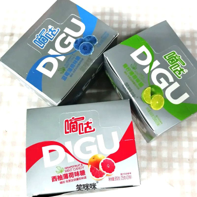 笑咪咪嘀咕糖多口味清凉薄荷糖西柚蓝莓可乐草莓清爽提神休闲糖果