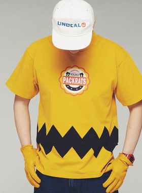 PACKRATS  RISING SUN T-Shirt 美式印花休闲复古短袖Tee恤