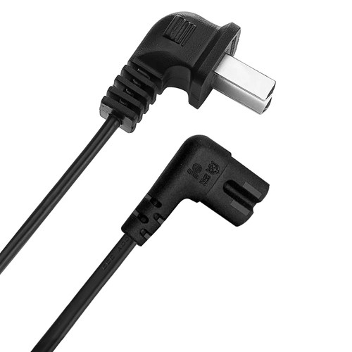 正品双弯头8字加长电视机电源线