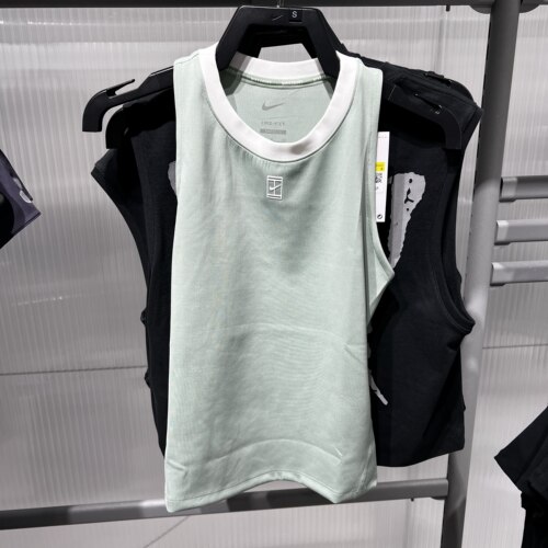Nike耐克DRI-FIT女子网球背心26夏新款无袖运动T恤FZ6658-006