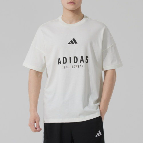 Adidas阿迪达斯夏季新款男士经典时尚简约透气舒适短袖T恤 JJ3660