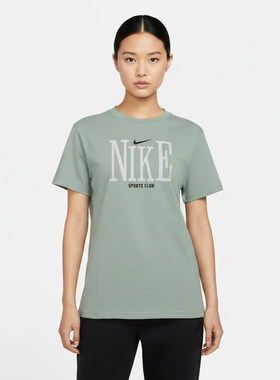 NIKE耐克女子夏季宽松百搭半袖上衣运动休闲短袖T恤 IR7889-006