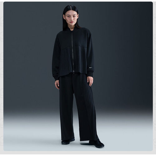 Nike耐克女2026新款宽松舒适时尚百褶运动休闲长裤IM7460-010