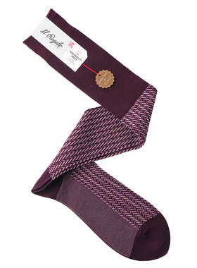 ilregalo 迷你人字纹商务袜 长筒袜（outBespoken 联名款）