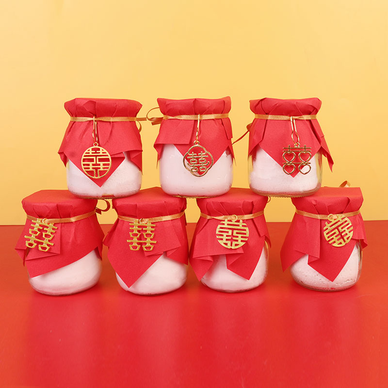 喜字订婚甜品台蛋糕装饰摆