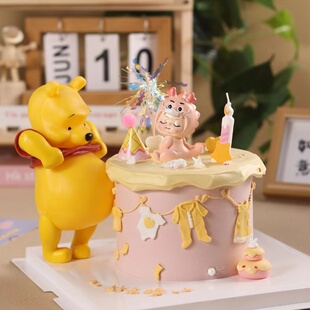 大肚熊蛋糕装 扮男女龙宝宝插件准妈妈插件生日孕妈妈 饰怀孕烘焙装