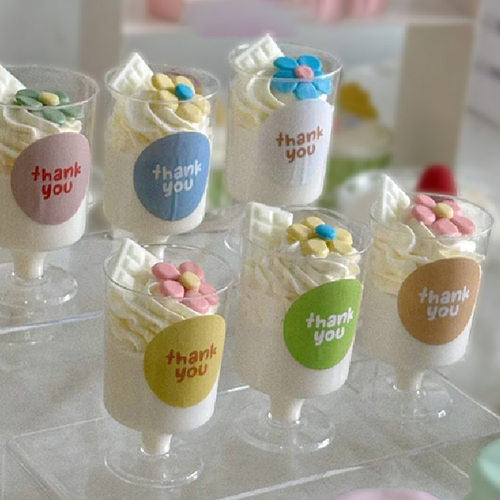 慕斯杯甜品台生日蛋糕杯装饰