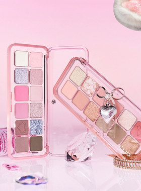 Clio新品眼影盘安宥真同款12色哑光珠光眼影【正品代购】