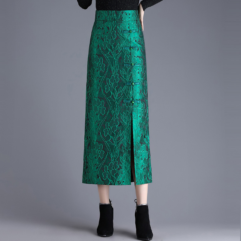 包臀半身裙女中长款旗袍一步裙子