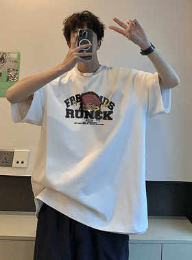 高街港风潮流ins美式短袖t恤上衣