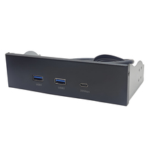 USB3.2 GEN2*2前置面板10G光驱位软驱位2口USB+TYPE-C 20Gbps面板