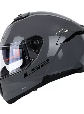 LS2摩托车头盔男女电动车机车冬季双镜片全盔四季通用防雾 FF808