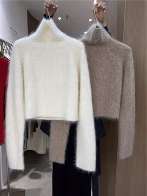 短款秋冬季小香风针织衫上衣