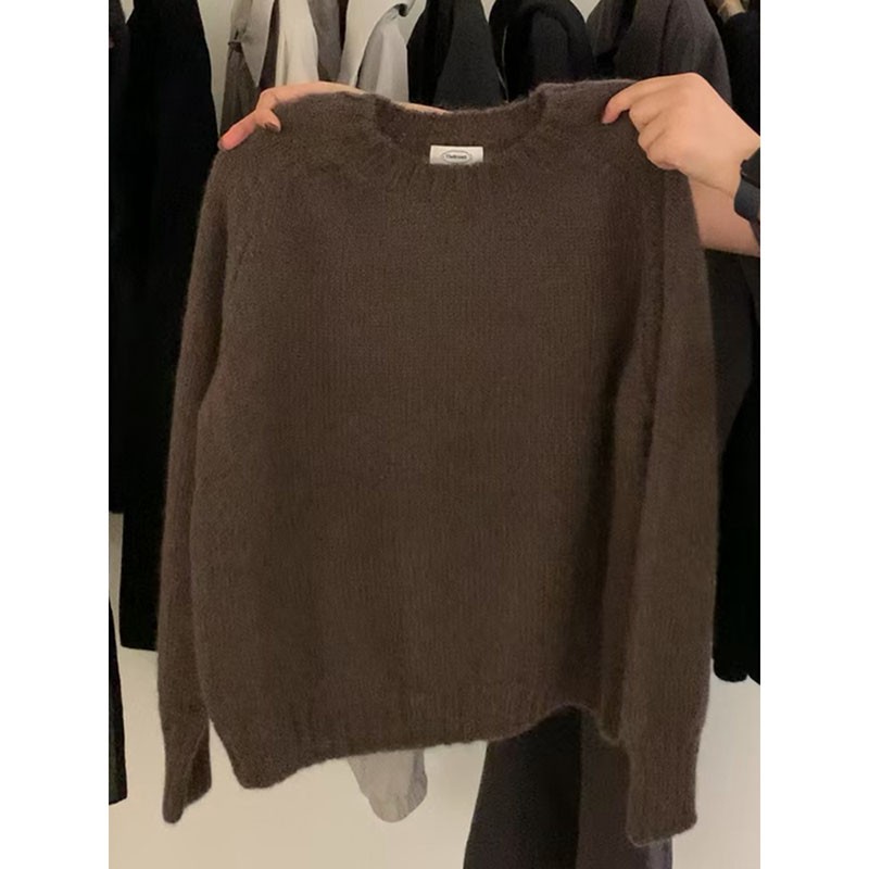 针织衫女秋冬超好看短毛衣