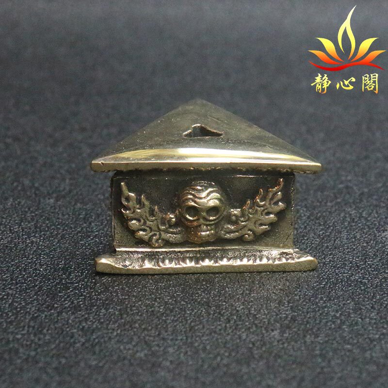 尼泊尔手工工艺纯铜黄铜摆件普巴金刚撅金刚杵底座家用摆件家用