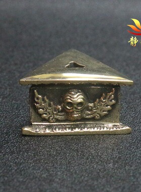 纯铜金刚橛底座藏式居家手工